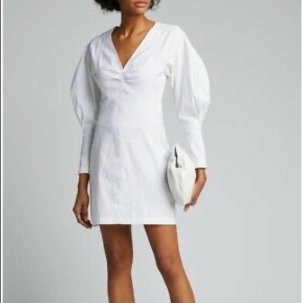 NWT A.L.C. Aila Long Sleeve Linen Mini Dress